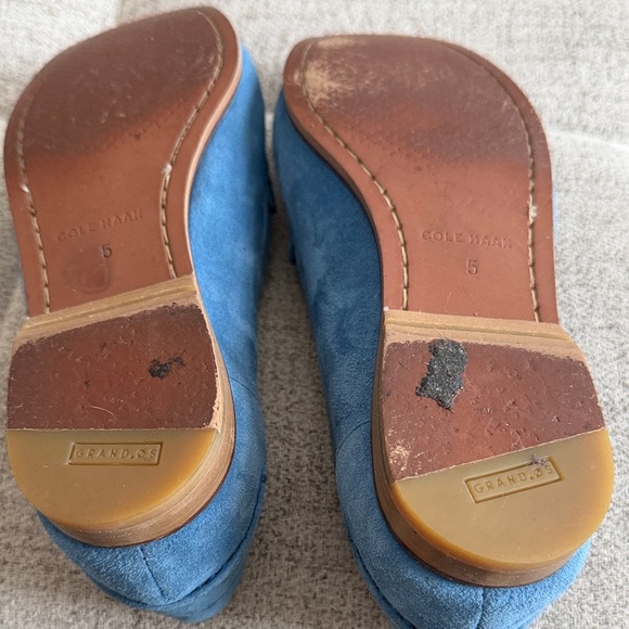 Cole Haan blue Emmons Tassel Loafer II Riverside Suede Sz 5 - Picture 10 of 11